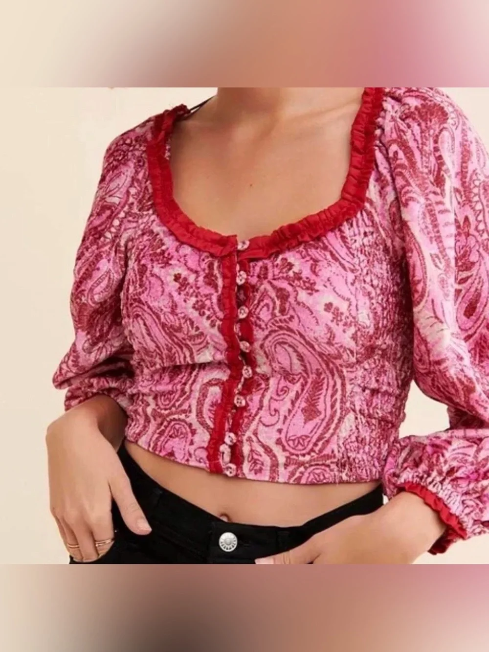 Free People button decorative